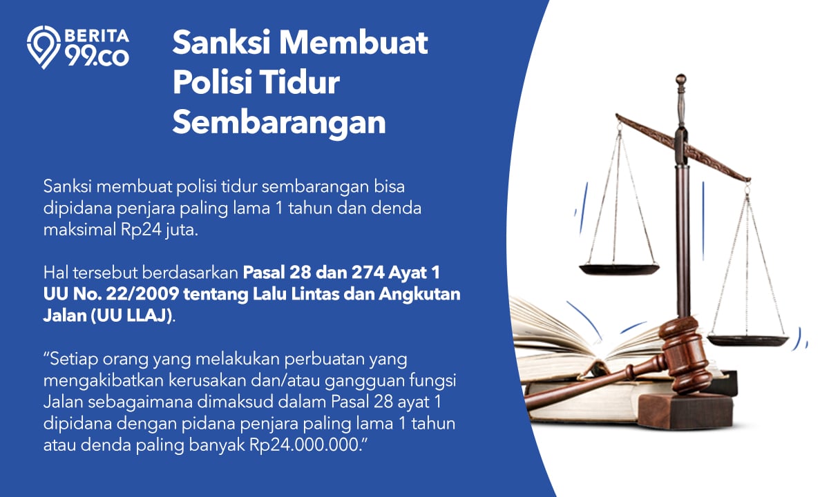 sanksi membuat polisi tidur