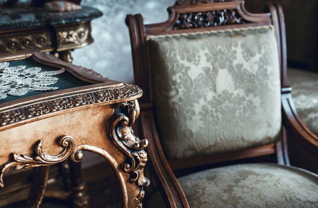 dekorasi american classic house detail