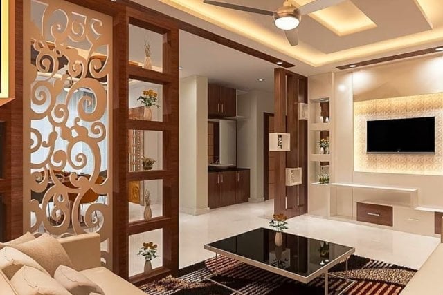 partisi gypsum ukiran
