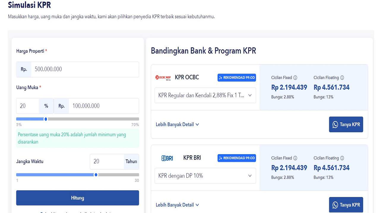 simulasi kpr ocbc nisp