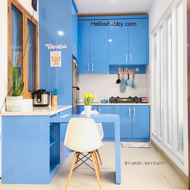 dapur biru minimalis mungil dapur biru minimalis mungil