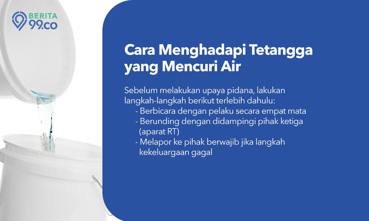 tindak pidana mencuri air tetangga