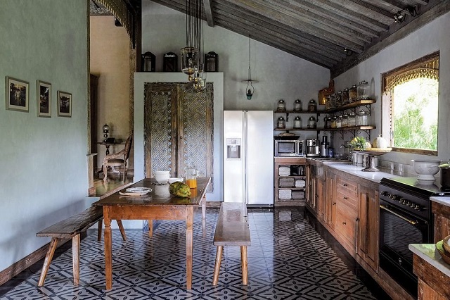 desain dapur tradisional jawa etnik