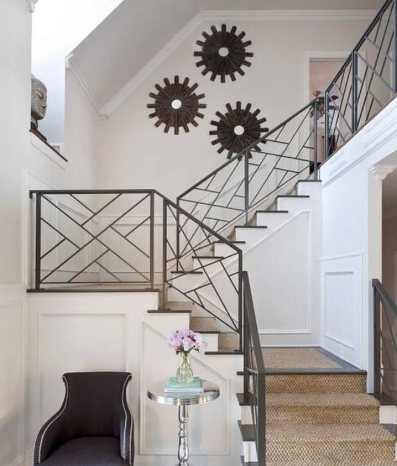 Railing Tangga Bentuk Anyaman