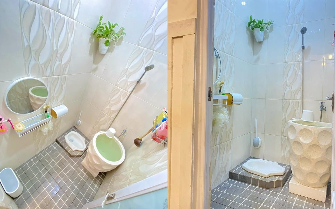 modern desain kamar mandi minimalis kloset jongkok shower