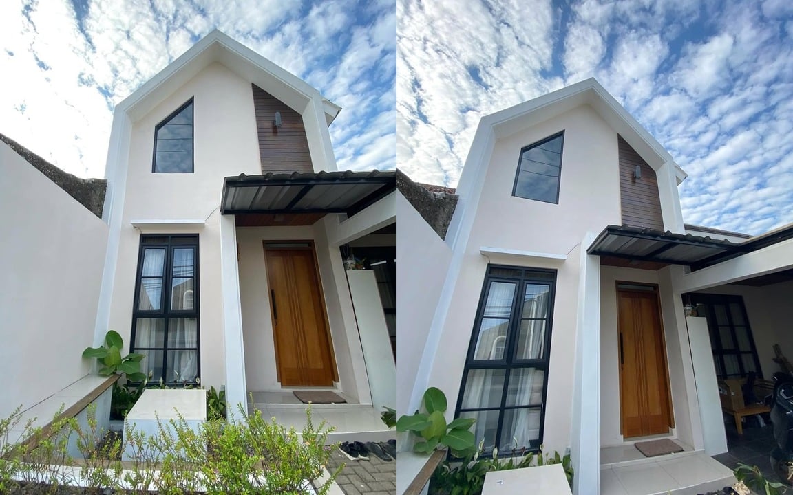 tampak depan rumah minimalis