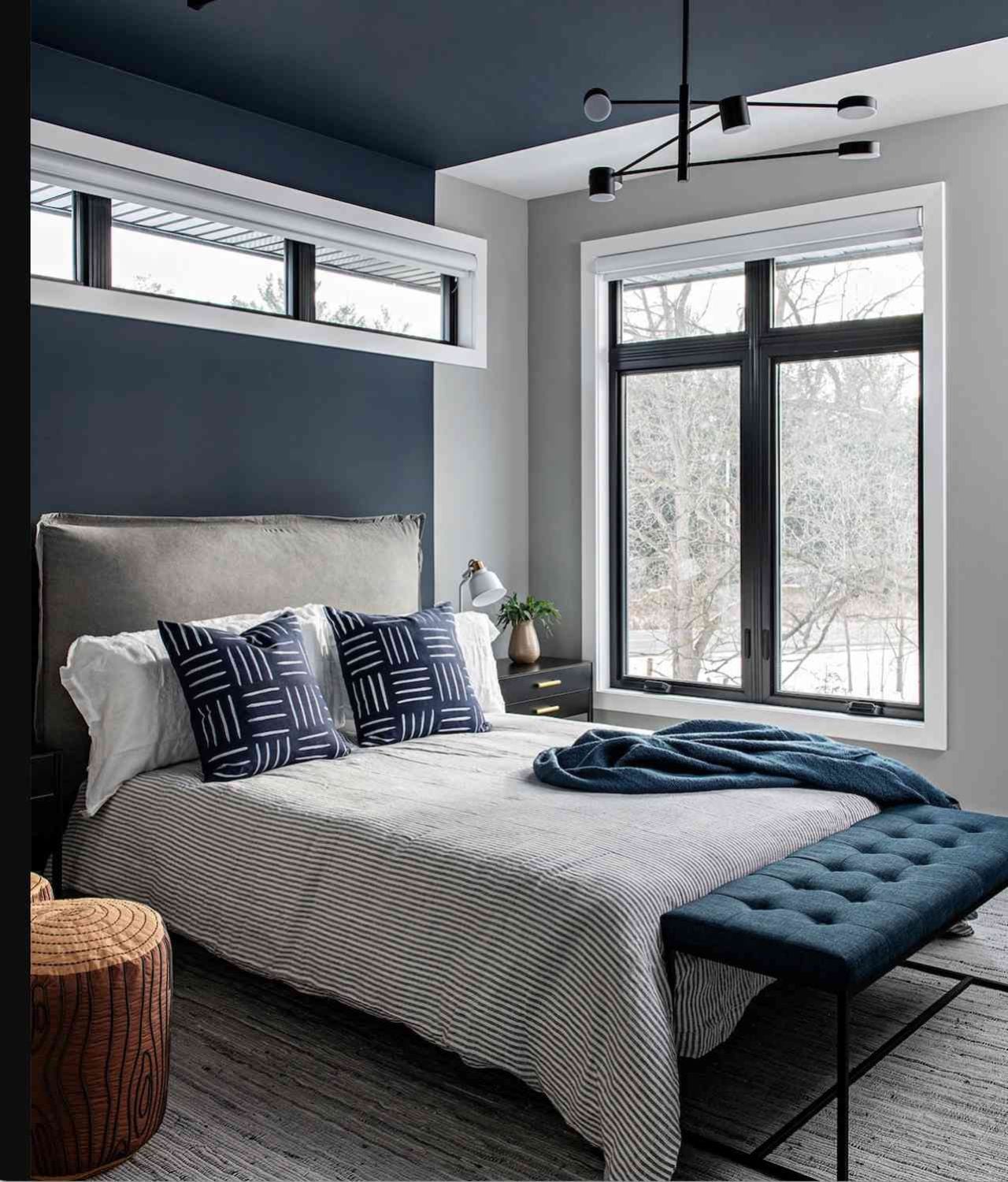 Perpaduan Cat Rumah Warna Navy Blue
