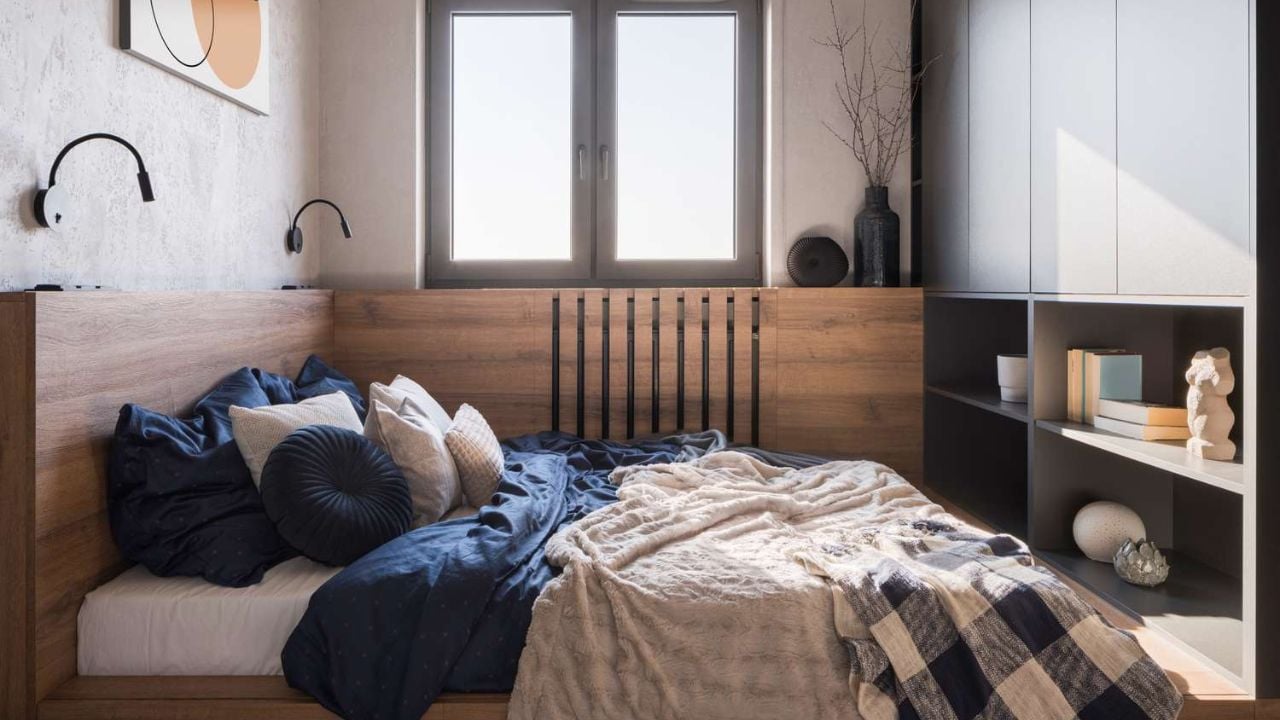 cara menata kamar tidur sempit agar terlihat luas