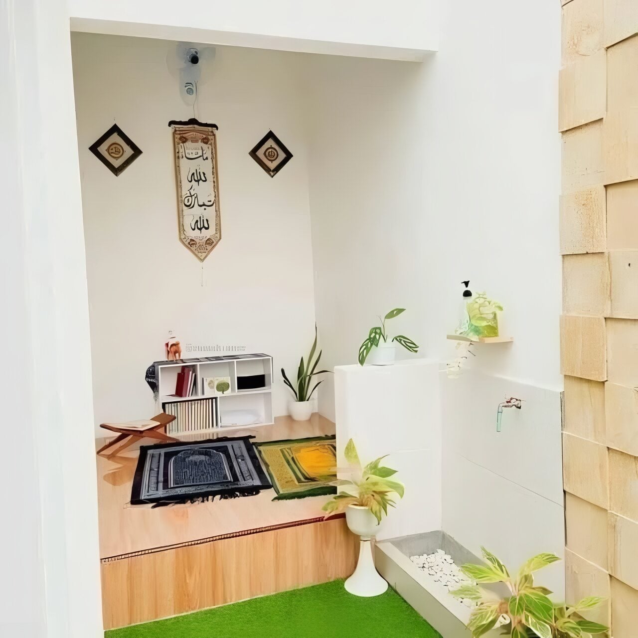 desain mushola minimalis dalam rumah