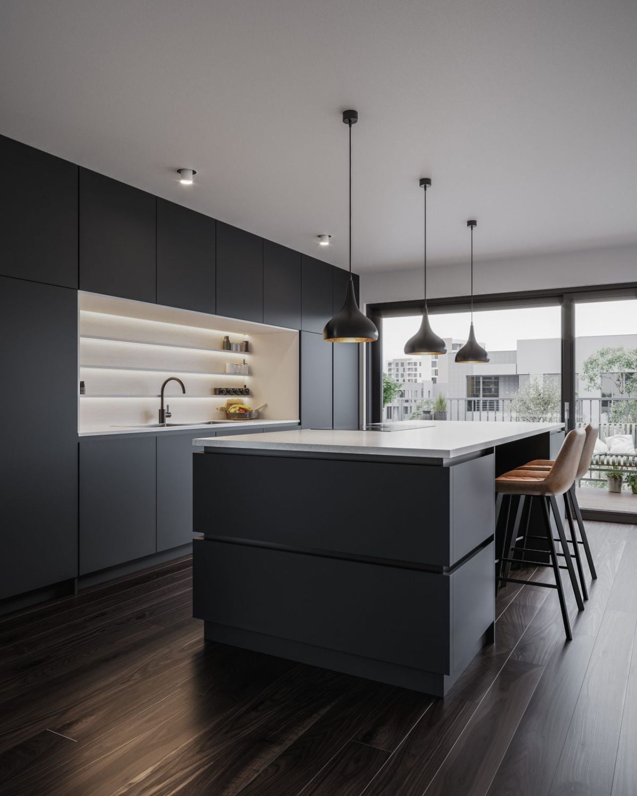 rekomendasi warna cat dapur yang elegan
