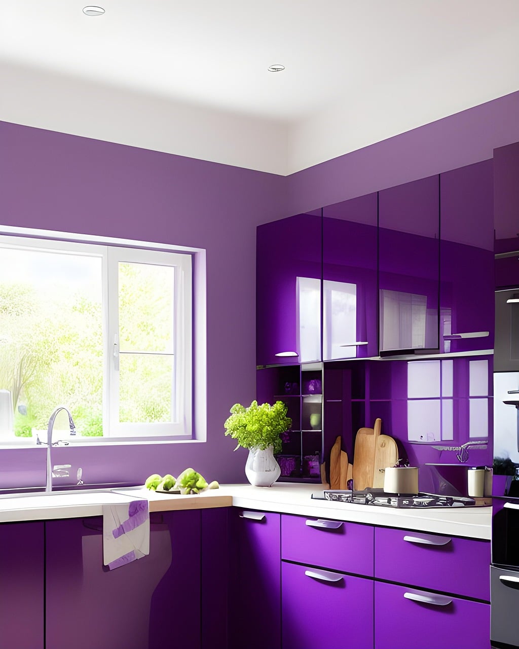 Dapur minimalis naunsa biru