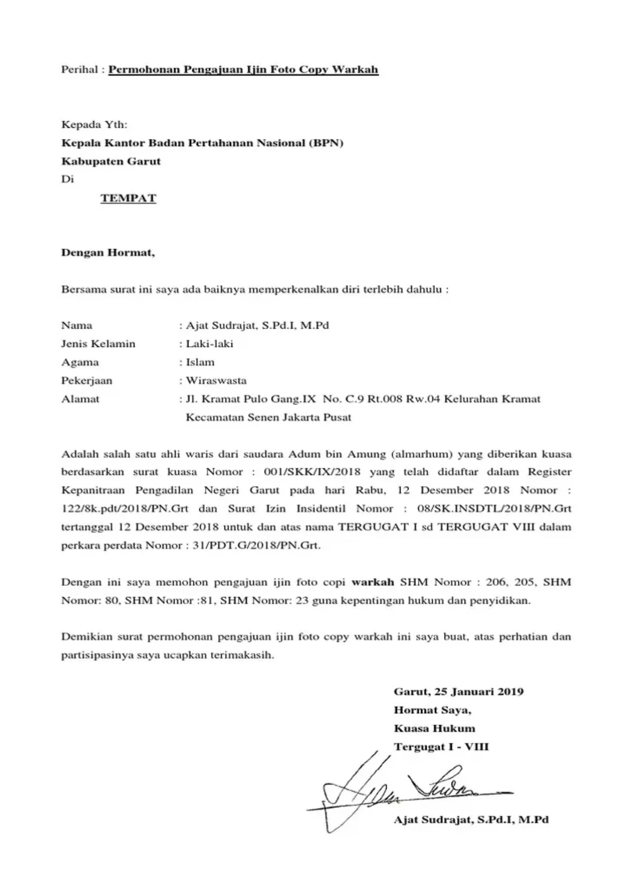 Contoh Warkah Tanah, Isi, Fungsi, dan Biayanya