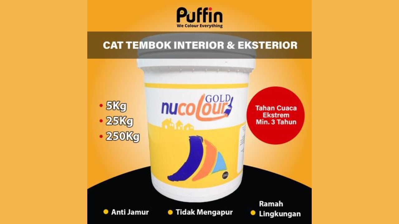 4. Cat Tembok Interior Nucolour Gold