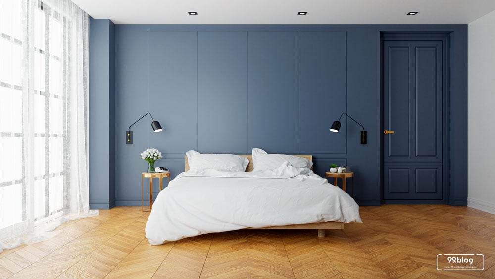 warna cat kamar tidur biru