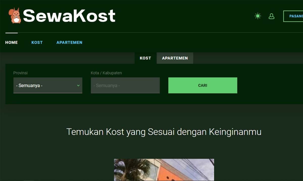 aplikasi sewakost