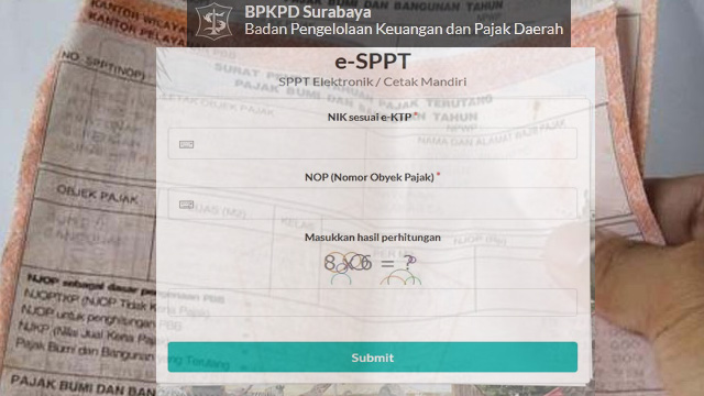 cara bayar pbb online di situs resmi