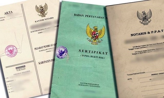 nomor sertifikat tanah