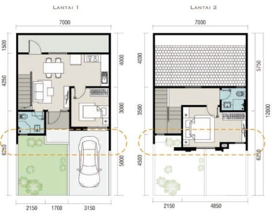 rumah 2 lantai
