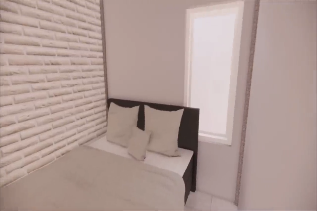 kamar utama rumah 4x6