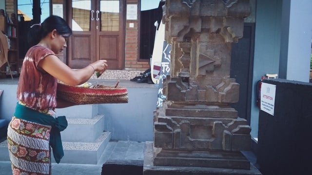 area sembahyang rumah di Bali