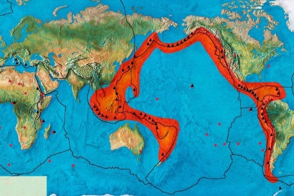 ring of fire pengaruhi arsitektur nusantara