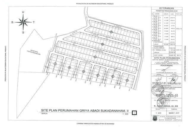 site plan perumahan subsidi