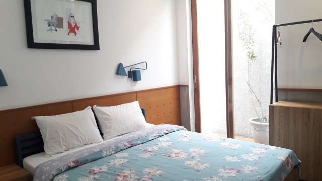 kamar tidur Airbnb Bandung Gemala House