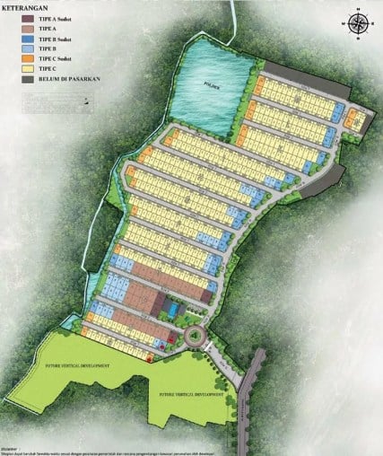site plan perumahan premier estate 2