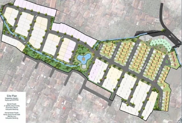 site plan perumahan grand cinunuk