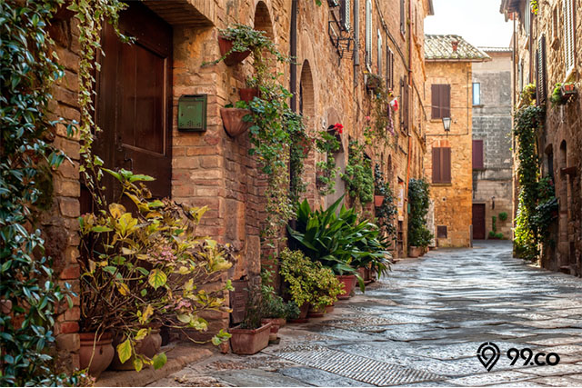 ciri khas arsitektur tuscan