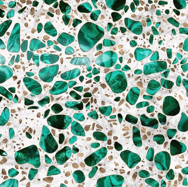 contoh desain lantai terasso mosaik