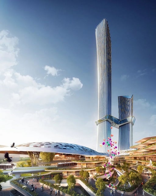 desain tower bumn ikn nusantara