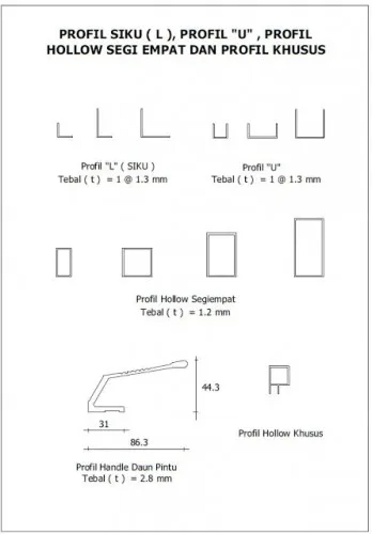 profil aluminium khusus