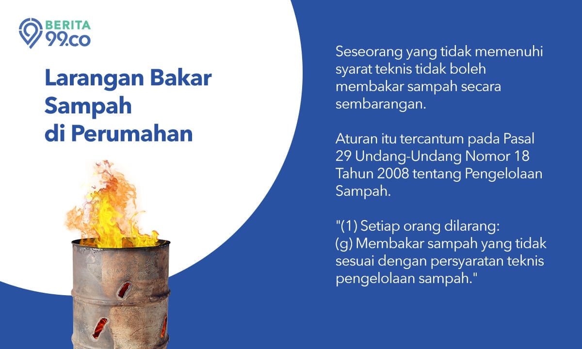 larangan bakar sampah di perumahan