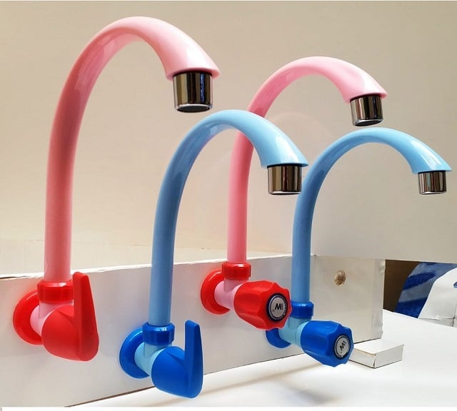 kran wastafel cuci piring pvc bentuk angsa
