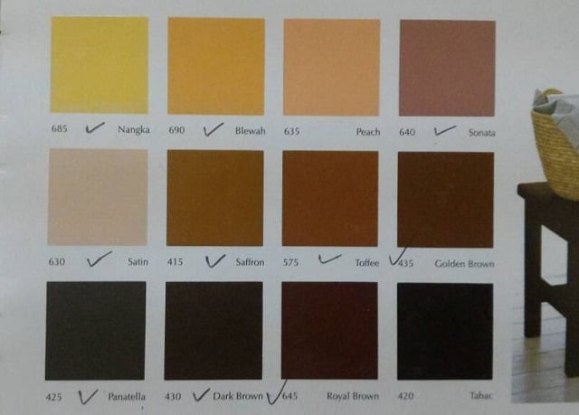 warna cat kayu orchid