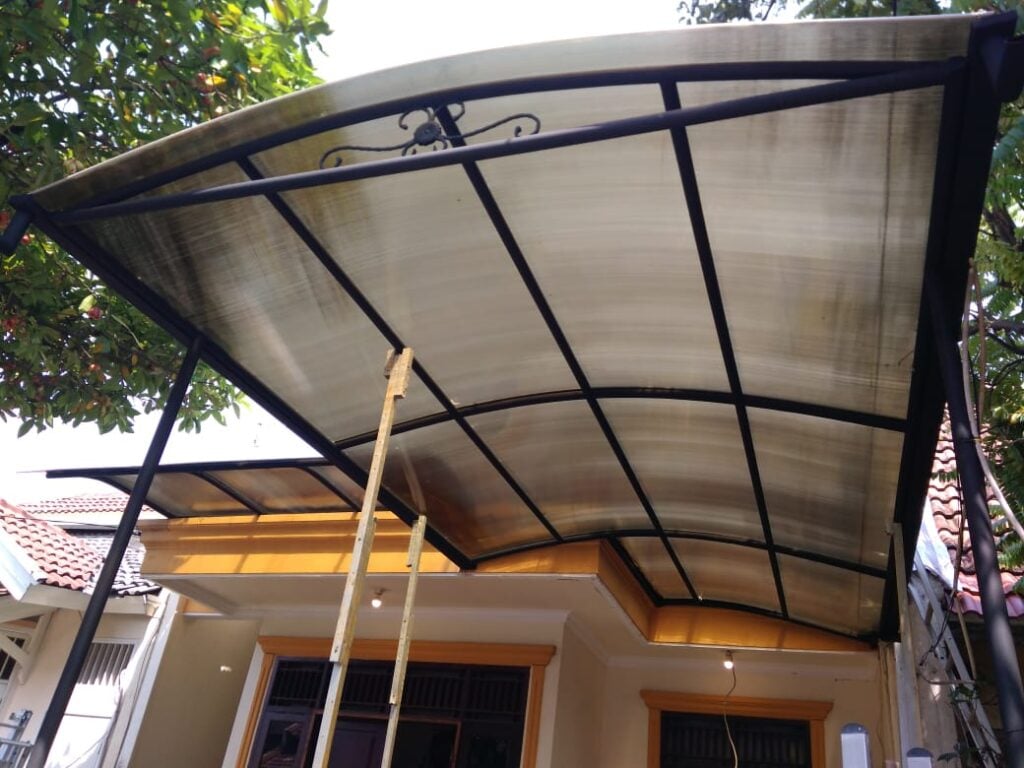 cara memasang kanopi