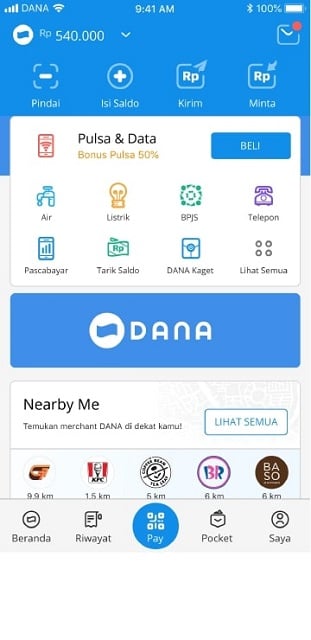 carra beli token listrik di dana