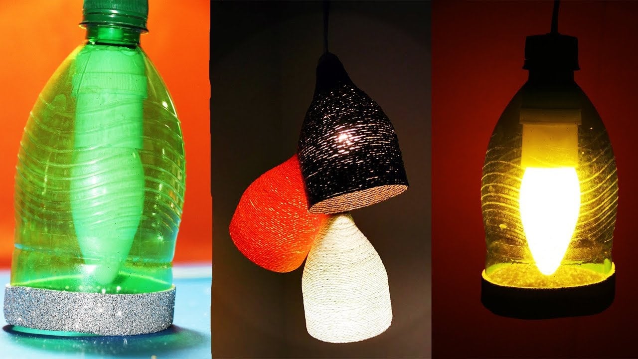 lampu hias dari botol plastik