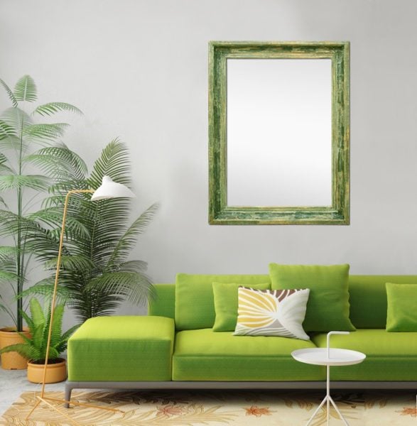 warna vintage hijau daun
