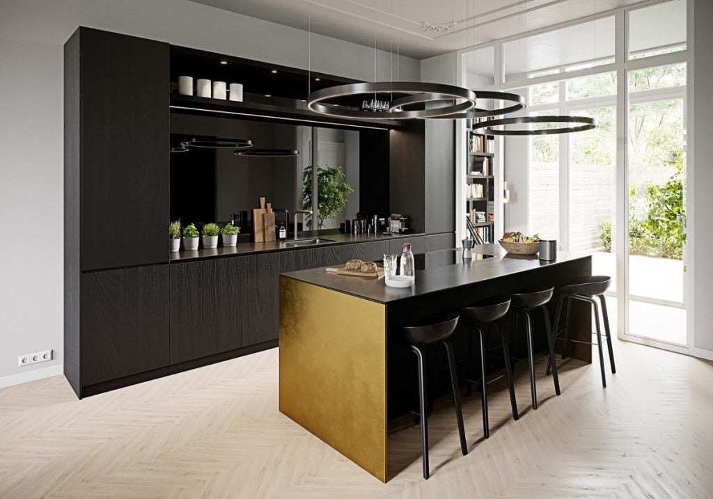 desain dapur mewah modern