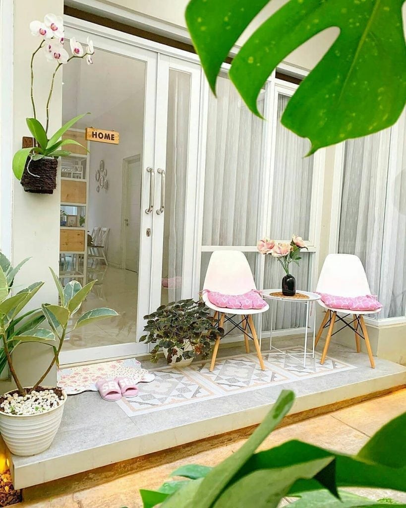 teras bergaya scandinavian