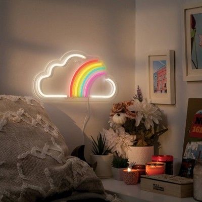 lampu led neon awan