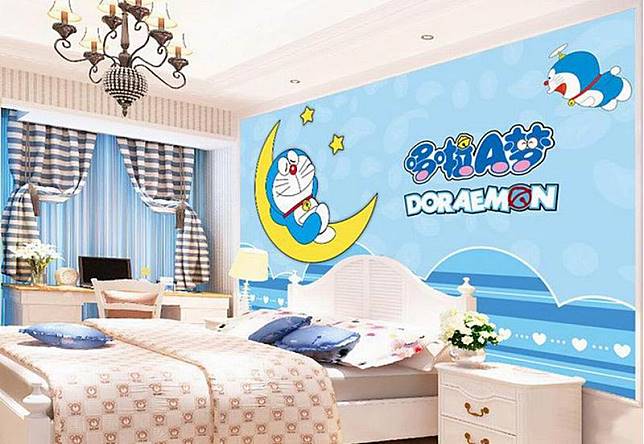 dekorasi kamar bertema doraemon