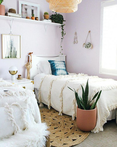 cat tembok lavender