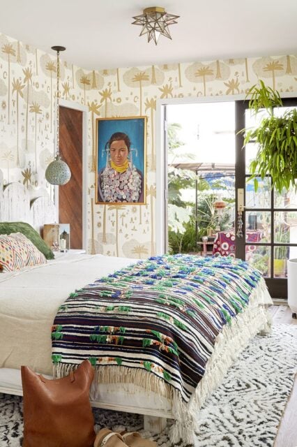kamar tidur bohemian