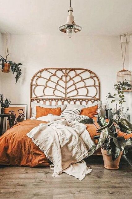 tempat tidur rotan