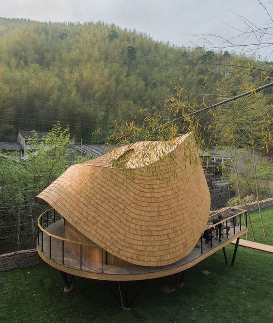desain atap rumah melengkung