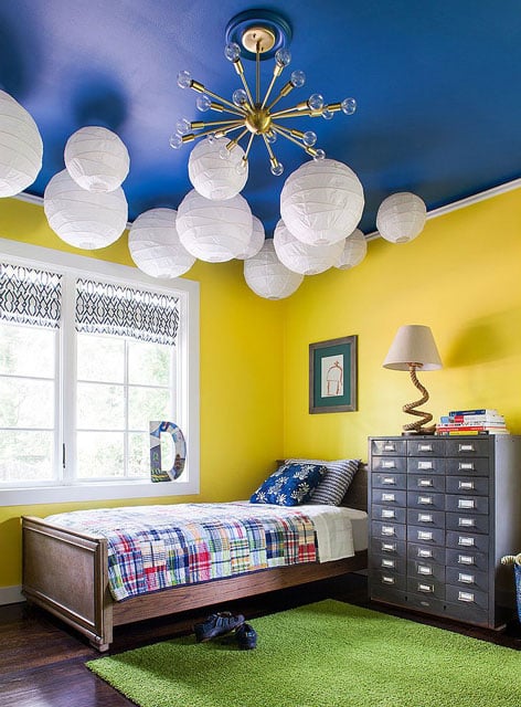 kamar kuning biru