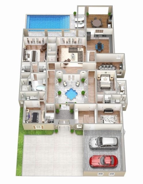 denah rumah